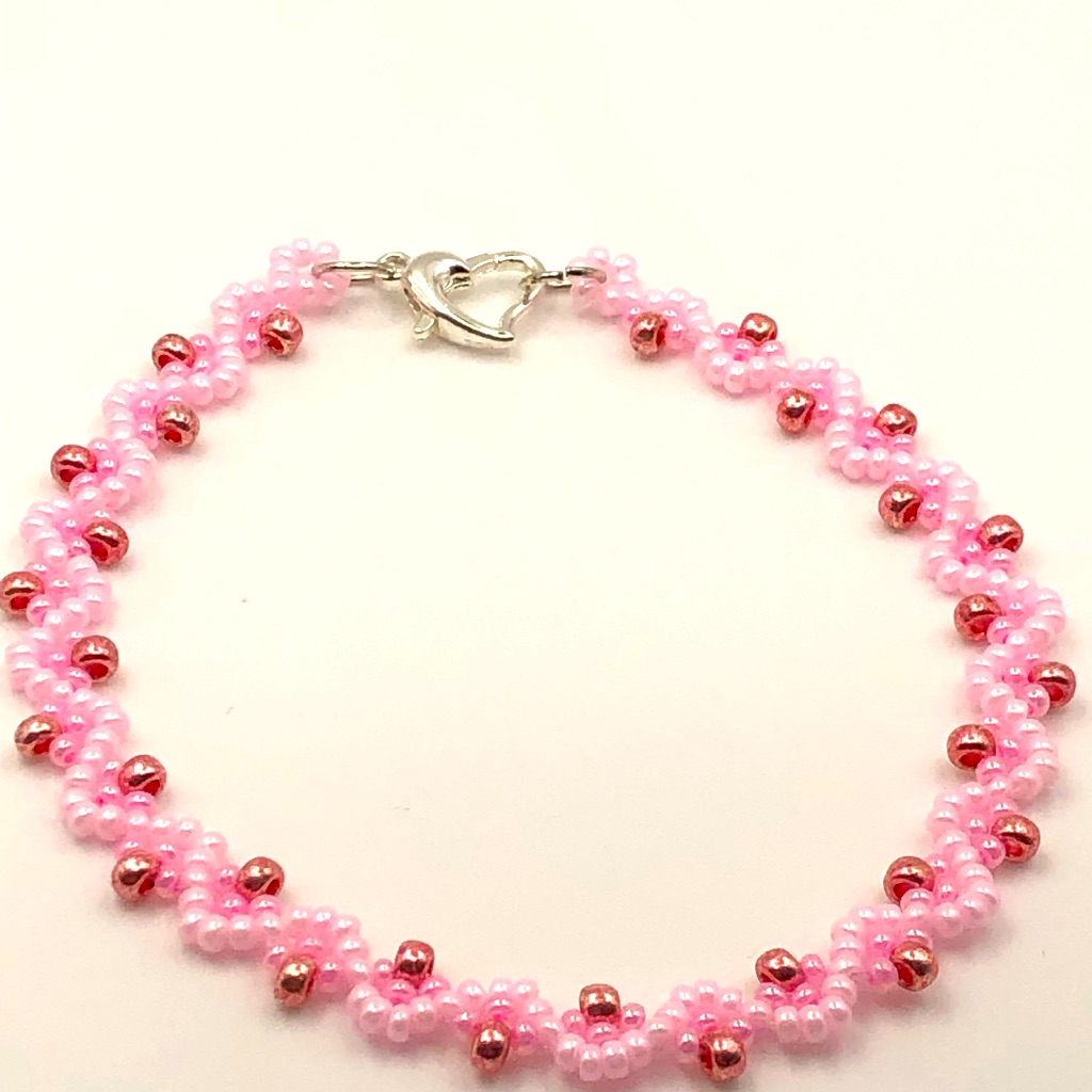 Pink Pastel Summer Bracelet Fashion Minimalist New 7.75 Or 7”